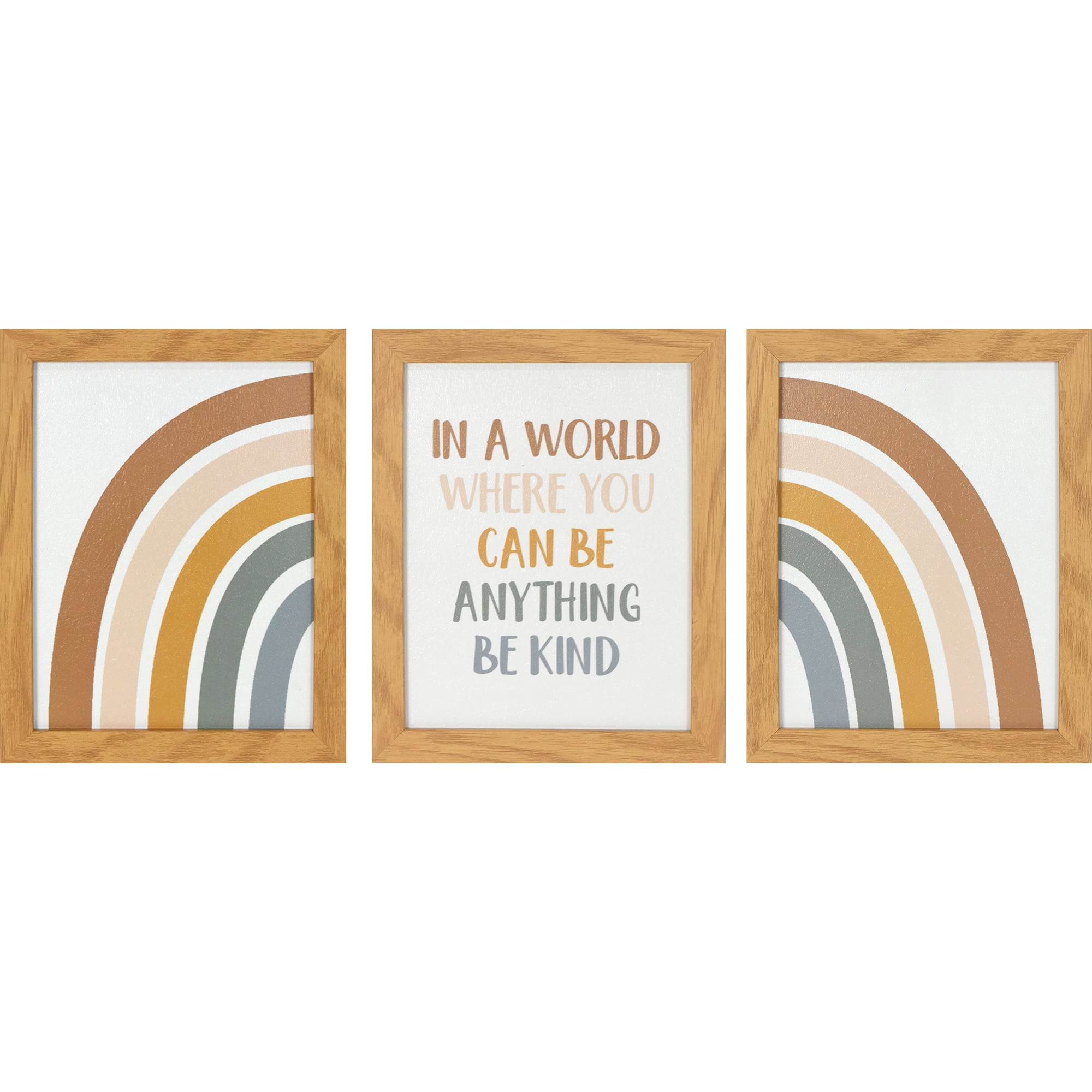 Crystal Art Gallery Inspirational Rainbow Canvas Framed Wall Art Décor