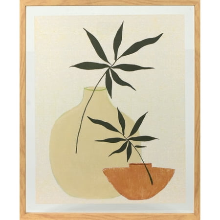 Crystal Art Gallery Mid-Century Modern Geometric Potted Plants, Neutrals