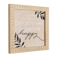 thumbnail image 1 of Crystal Art Gallery Reasons to be Happy Carved Wood Frame Wall Decor 10" x 10", 1 of 6