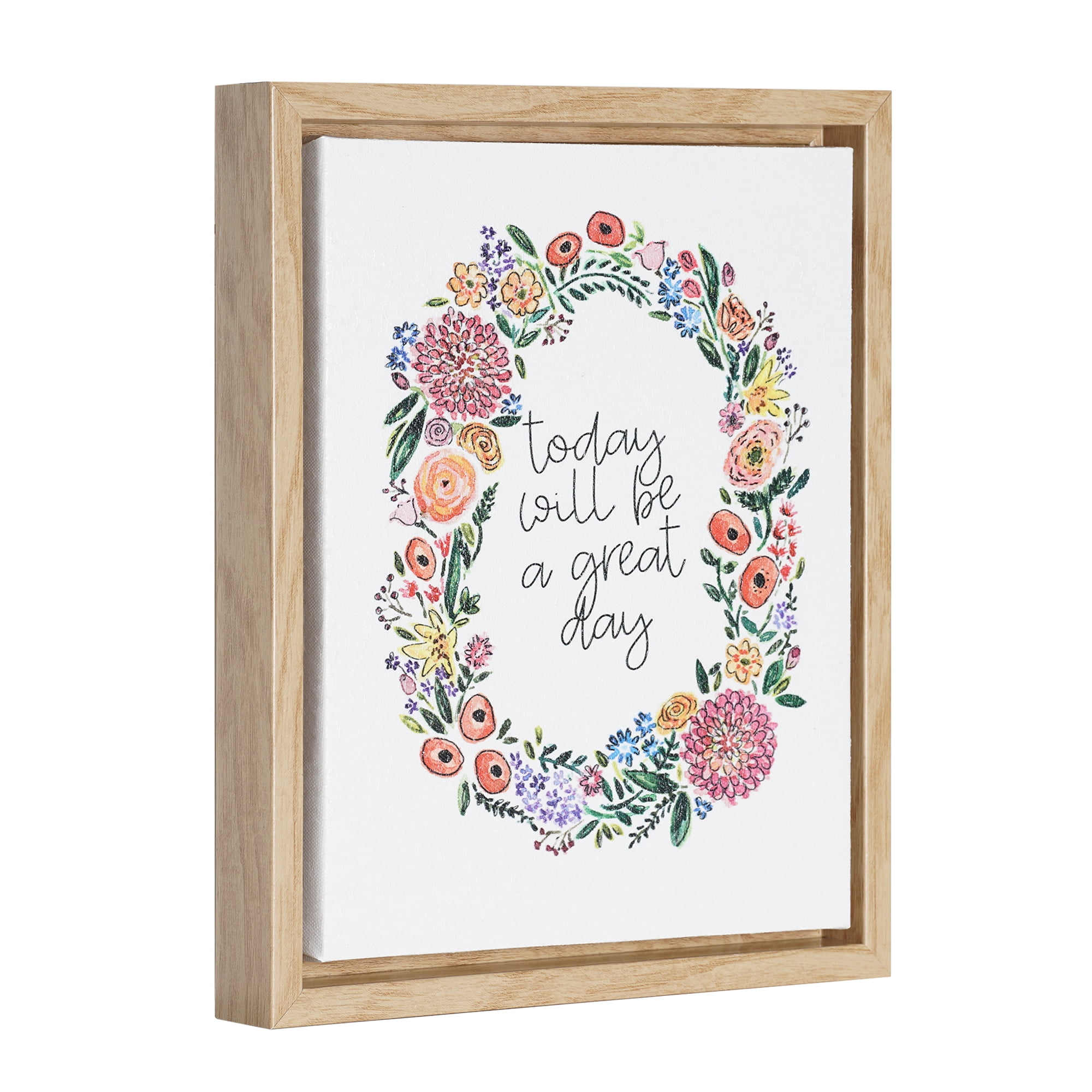 Crystal Art Gallery Rectangle Motivational Quote Framed Wall Art Decor