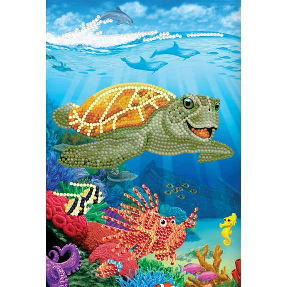 Crystal Art® Underwater Turtle Notebook Diamond Painting