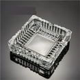 thumbnail image 1 of Crystal Ashtray Creative Clear Glass Modern and Elegant Ashtray for Smoking Lovers Household Living Room and Office Supplies, 1 of 3