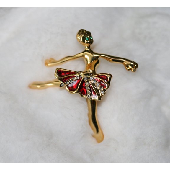 Just Love Jewels Ballerina Brooches, Ballet Dancer Pin Brooch