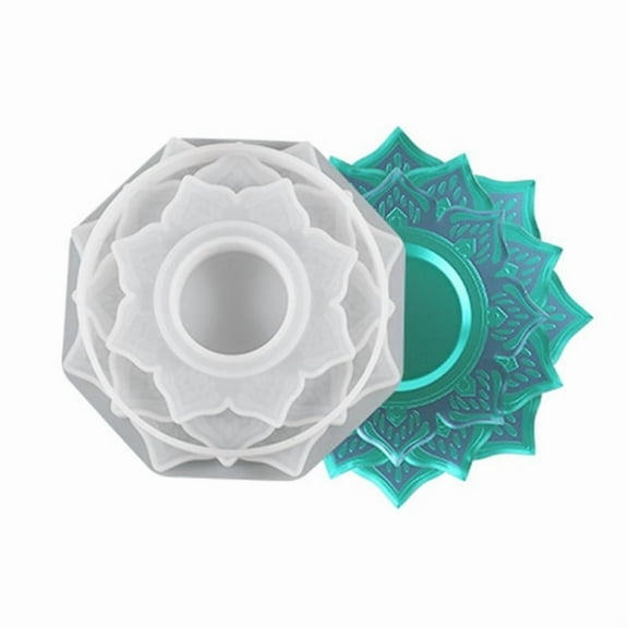 Crystal Ball Base Mold Resin Casting Silicone Mold Suitable for Candle Holder