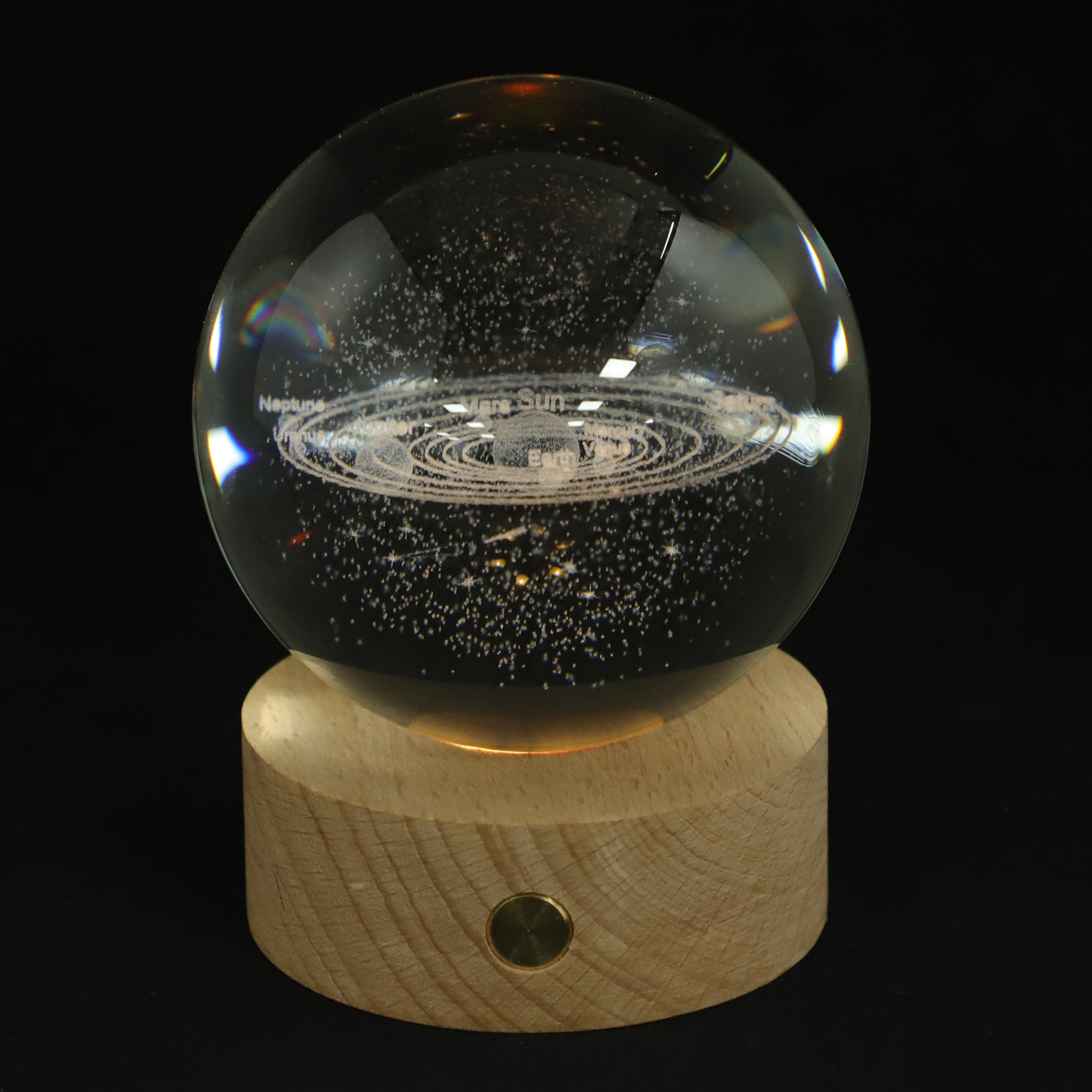 Crystal Ball Night Light Home Decor Unique Lamps Small Night Light