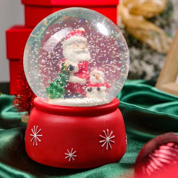 Crystal Ball Party birthday Home Decoratio Creative Gift Snowflake Floating Glowing Desktop Ornament house decor Decorating Led Decoration Glass