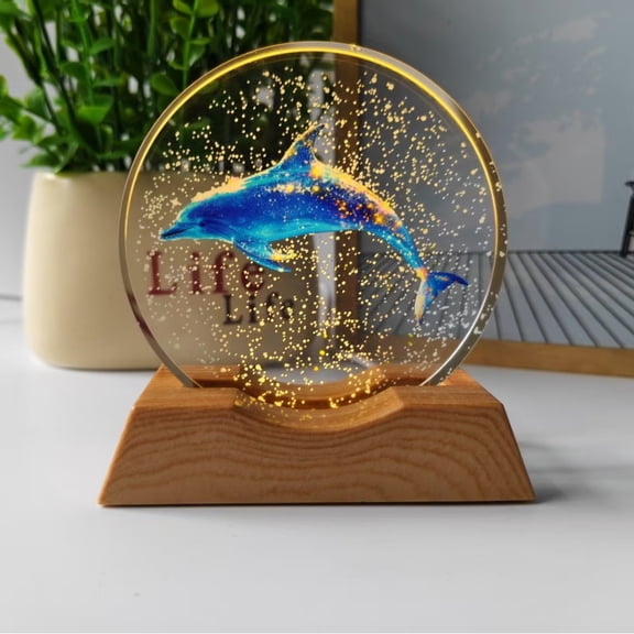 Crystal Ball with Wooden Light Base, 3D Laser Etched Constellation Glass Sphere Decorative Balls Paperweight Gift(80mm)Style 5