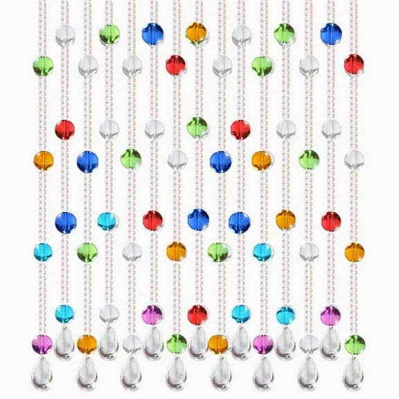 Crystal Bead Curtain for Room Separation and Decoration,25 Strands Door Curtain Room Divider for Window Bedroom Patio Door Indoor Curtain