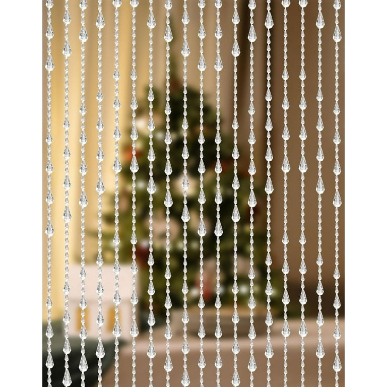 Crystal Beaded Curtain x 79 Inches 45 Strands Acrylic Hanging