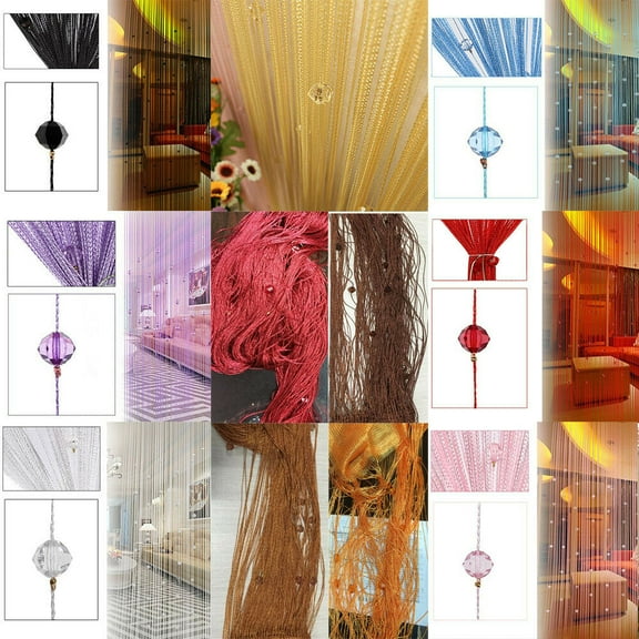 Crystal Beaded Curtain Tassel Curtain - Partition Door Curtain Beaded String Curtain Door Screen Panel Home Decor Divider Crystal Tassel Screen