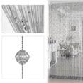 thumbnail image 1 of Crystal Beaded String Door Curtain Beads Fringe Room Divider Decor Window Panel Drapes, 1 of 5