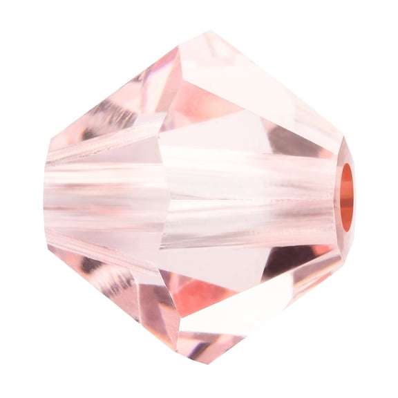 Crystal Beads Czech Crystal Bicone(451 69 302 Rondelle) 70120 Light Rose 4mm Hole: 0.8mm