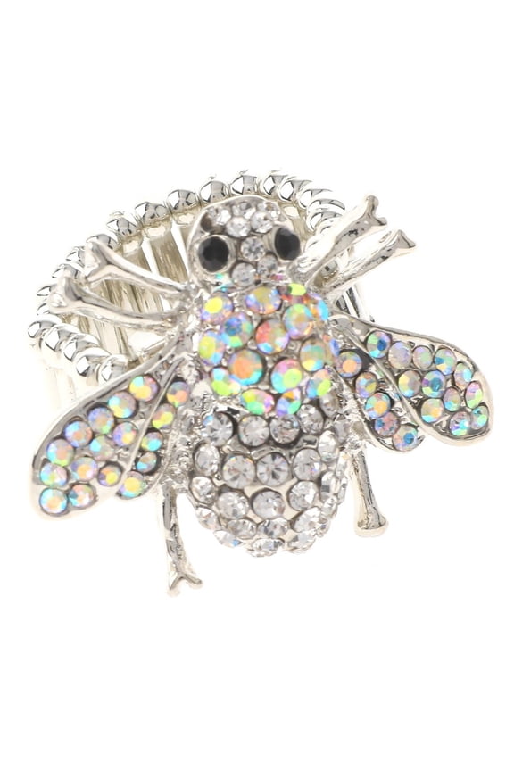 Crystal Bee Elastic Ring