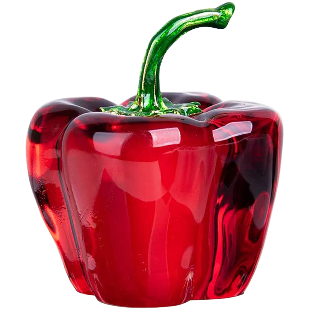 Crystal Bell Pepper Small Craft Desktop Bell Pepper Decoration Photo