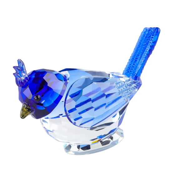 Crystal Bird Figurine Elegant Glass Home Decoration Desk Accessory