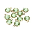 thumbnail image 1 of Crystal Birthstone Charm, August Pendants Drop Bead Light Green, for Jewelry Making, 10 Pack, 1 of 6