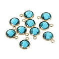 thumbnail image 1 of Crystal Birthstone Charm, December Pendants Drop Bead Lake Blue, for Jewelry Making, 10 Pack, 1 of 6