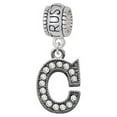 thumbnail image 1 of Crystal Black Initial - C - Beaded Border - Trust In God Charm Bead, 1 of 1