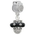 thumbnail image 1 of Crystal Black Spinner - Frog Charm Bead, 1 of 1