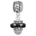 thumbnail image 1 of Crystal Black Spinner - Love 2 Teach Charm Bead, 1 of 1
