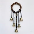 thumbnail image 1 of Crystal Blessing Wind Chime Bell Witch Rattan Vine Circle Ring Wall Hanging Decoration, 1 of 7