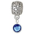 thumbnail image 1 of Crystal Blue Channel Drop - Coach Charm Bead, 1 of 1
