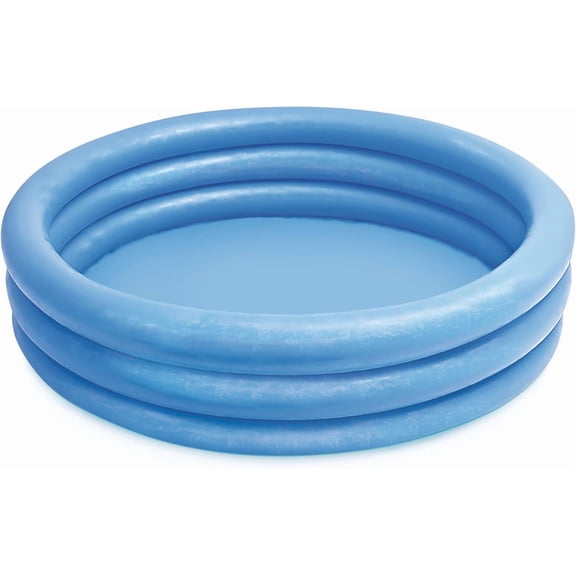 Crystal Blue Inflatable Kids Swimming Pool, Inflatable Kiddie Pool, 45in x 10in