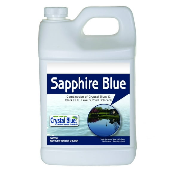 Crystal Blue Lake and Pond Dye Sapphire Blue 1 Gallon