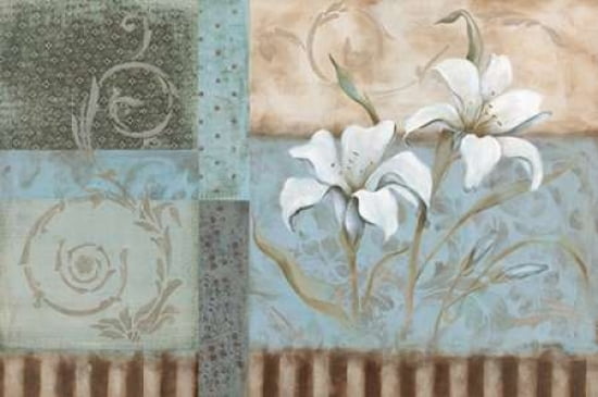 Crystal Blue Lily Canvas Art - Carol Robinson (12 x 18)