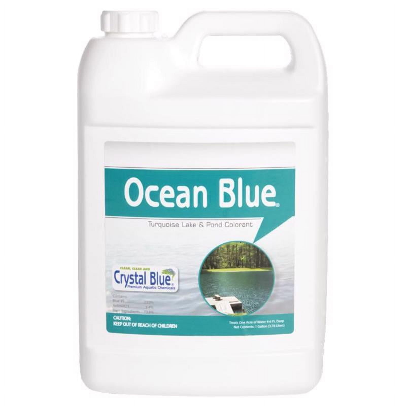 Crystal Blue Ocean Turquoise Lake and Pond Colorant 1 Gallon