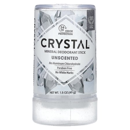 Crystal Body Deodorant Mineral Deodorant Stick Unscented 1.5 oz Pack of 3