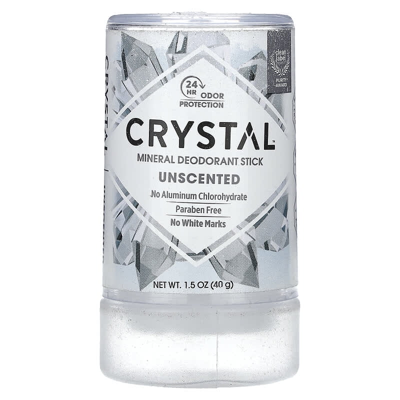 Crystal Body Deodorant Mineral Deodorant Stick Unscented 1.5 oz Pack of 4