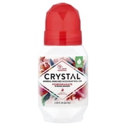 Crystal Body Mineral-Enriched Deodorant Roll-On, Unisex, Pomegranate, 2.25 fl oz