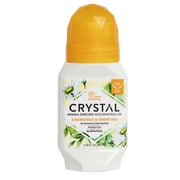 Crystal Body Mineral-Enriched Roll-On, Unisex, Chamomile & Green Tea, 2.25 fl oz