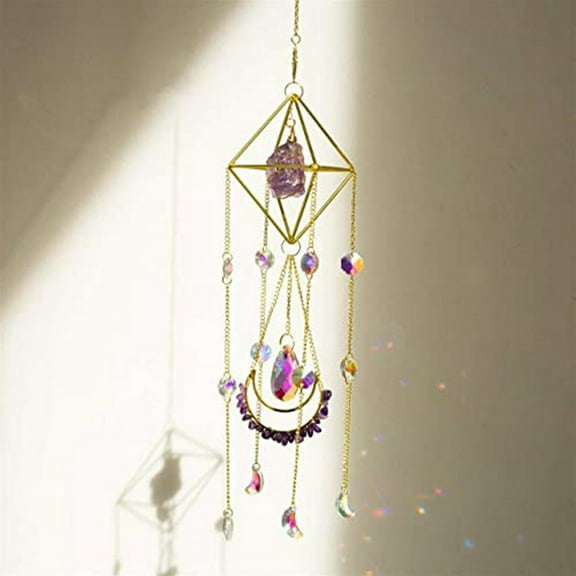 Crystal Boho Decor, Gemstone Sun Catcher Hanging for , Housewarming Spiritual Gift