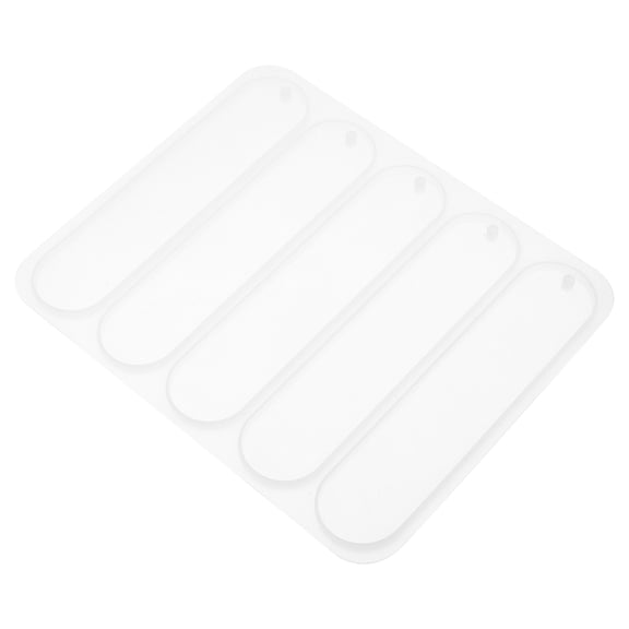Epoxy Resin Crystal Bookmark Mold with Rose Design for Students, Bookmarks, White Silicone Mold for Crafting