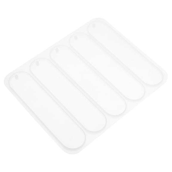 FONDOTIN White Flexible Silicone Bookmark Mold for Epoxy Resin Crafting and Handmade Art Projects