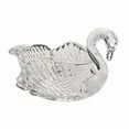 thumbnail image 1 of Crystal Bowl Decorative Centerpiece - 9.8 Inch Crystal Candy Bowl, Elegant Decorative Glass Bowl for Fruit Flowers, Swan Decor Inspired Leaf Design Centerpiece Bowl for Living Room Dining Table, 1 of 2