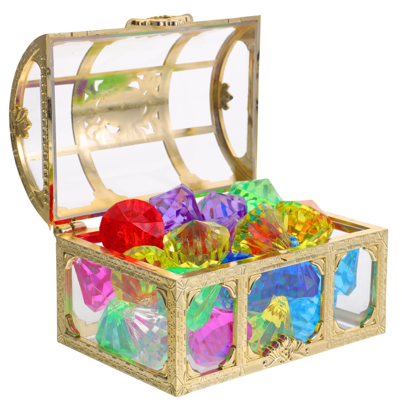 toy treasure chest with jewels