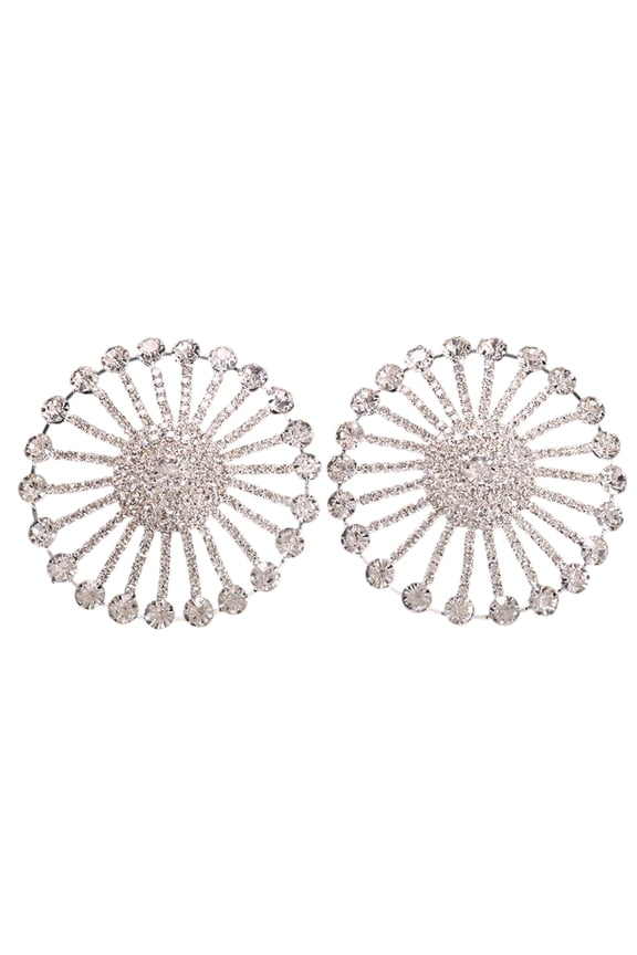 Crystal Bra Stickers Reusable Breast Pasties Shining Bra Pad Stickers Rhinestones Nipple Covers Body Chain for Womens