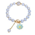thumbnail image 1 of Crystal Bracelet Daisy Bracelet Beads Cute Girly Fashion Gelang Accessories M8B9, 1 of 8