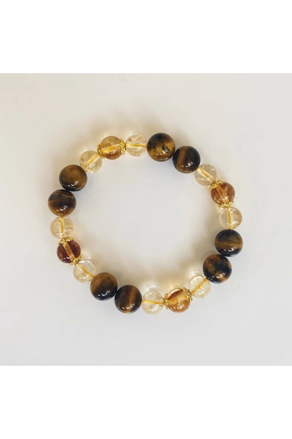 Crystal Bracelet Female Special-interest Design Natural Citrine