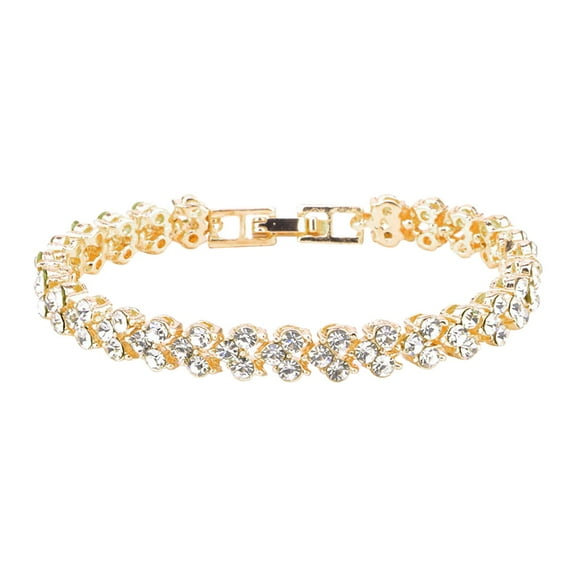 Bracelet for Women - Diamond Rhinestone Hand Chain Jewelry Accessories, Elegant and Attractive Long Bracelets for Girls and Women