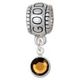 thumbnail image 1 of Crystal Brown Channel Drop - Good Luck Charm Bead, 1 of 1