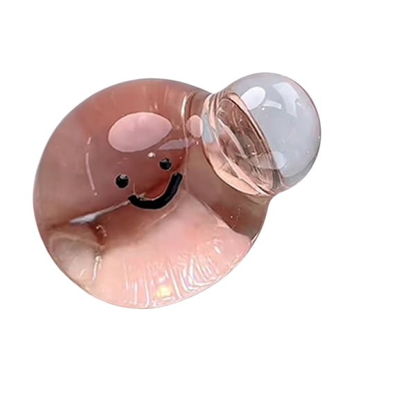 Crystal Bubble Squeeze Fidget Stress Relief Sensory Desk Accessory for Anxiety and Calming Focus Liquid Gel Relaxation Squishies Tool Light Gray