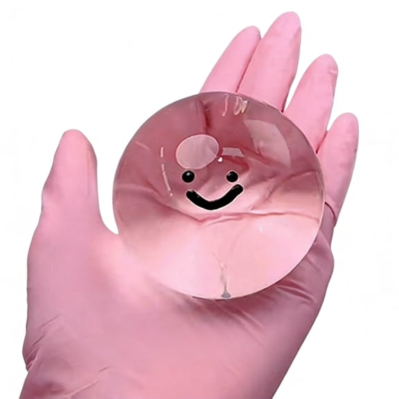 Crystal Bubble Squishy, Slow Rising Squishy Stress Ball, Crunchy Textured Sensory Fidget, Anxiety Relief Squeeze for Office Desk, Calming Gift for Adults and Party Favors,Clear