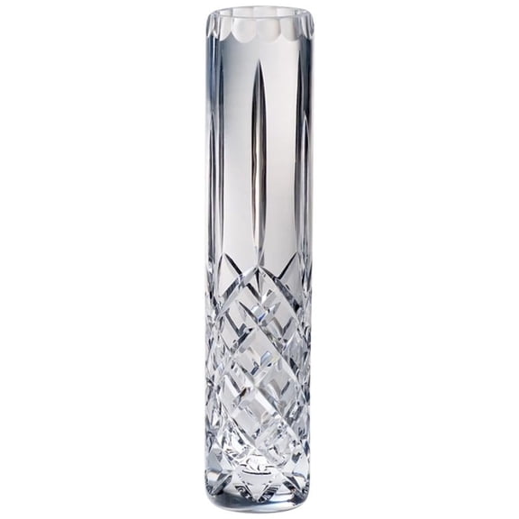 Crystal Bud Vase - Hand Cut Mouth Blown - 8" European Lead Crystal Flower Vase - Decorative Table Centerpiece - Gift Idea