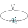 thumbnail image 1 of Crystal Butterfly Cremation Bracelet for Ashes for Women Stainless Steel Pendant Birthstone Crystal Cremation Bracelet for Women, 1 of 6