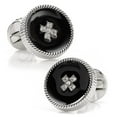 thumbnail image 1 of Crystal Button Rope Cufflinks, 1 of 5