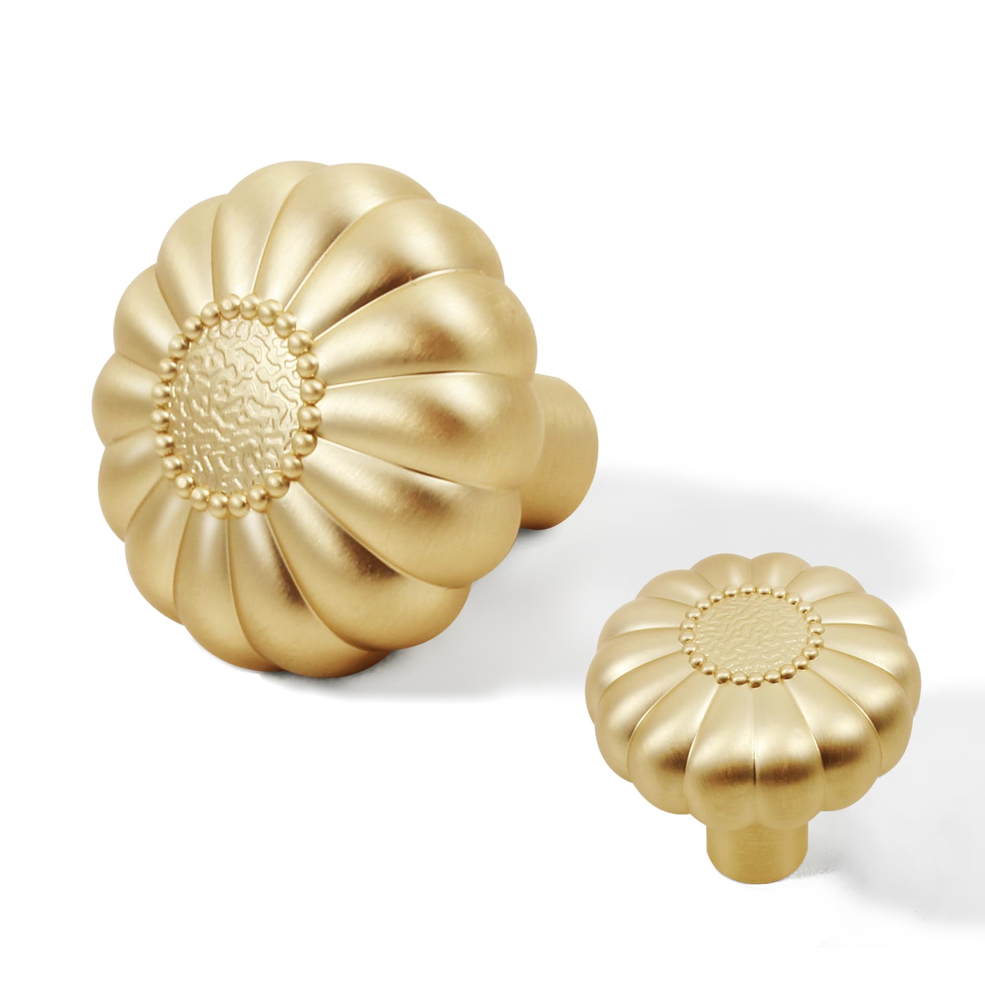 Crystal Cabinet Knobs Cabinets Knob, 8 Pack Flower Antique Brass Vintage Glass Clear Crystal Small Pull for Closet Dresser Drawers Cupboard,Retro Pulls Old Style Bronze Drawer Handle